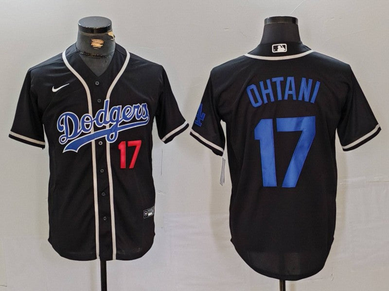 Men’s Los Angeles Dodgers Shohei Ohtani #17 Black Jersey