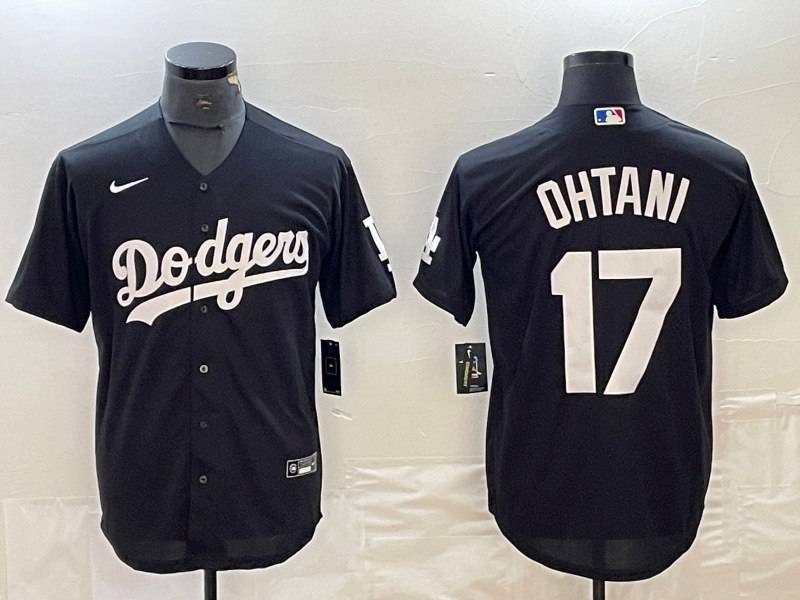Men’s Los Angeles Dodgers Shohei Ohtani #17 Black Jersey