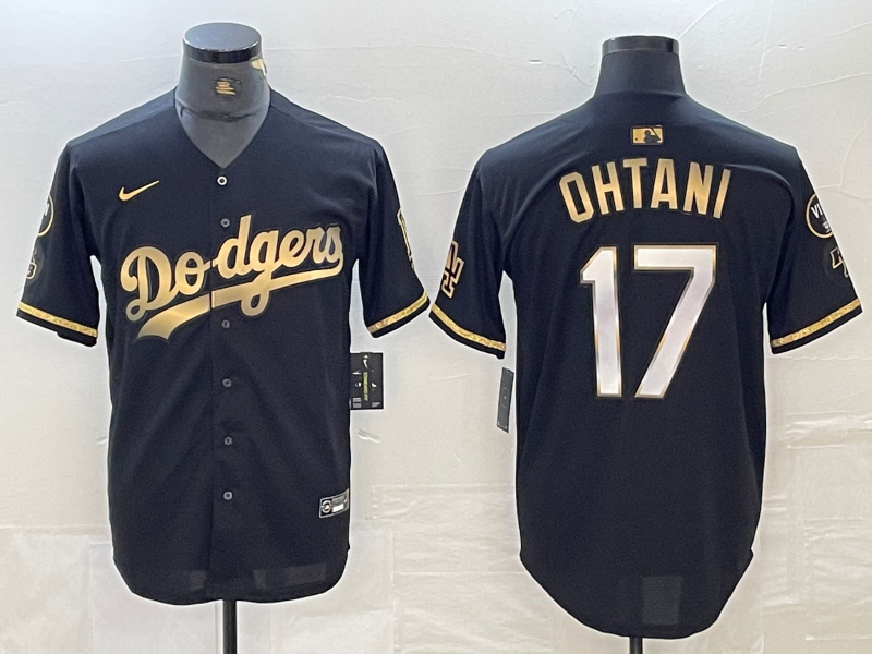 Men’s Los Angeles Dodgers Shohei Ohtani #17 Black Limited Jersey
