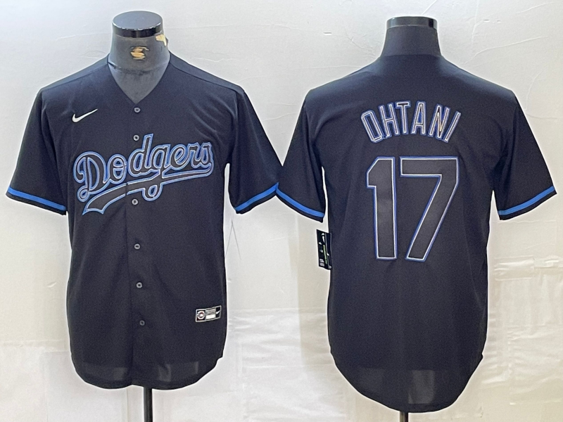 Men’s Los Angeles Dodgers Shohei Ohtani #17 Black Team Jersey