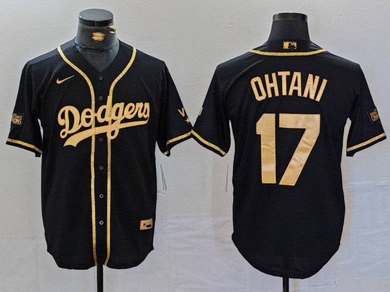 Men’s Los Angeles Dodgers Shohei Ohtani #17 Black Team Jersey