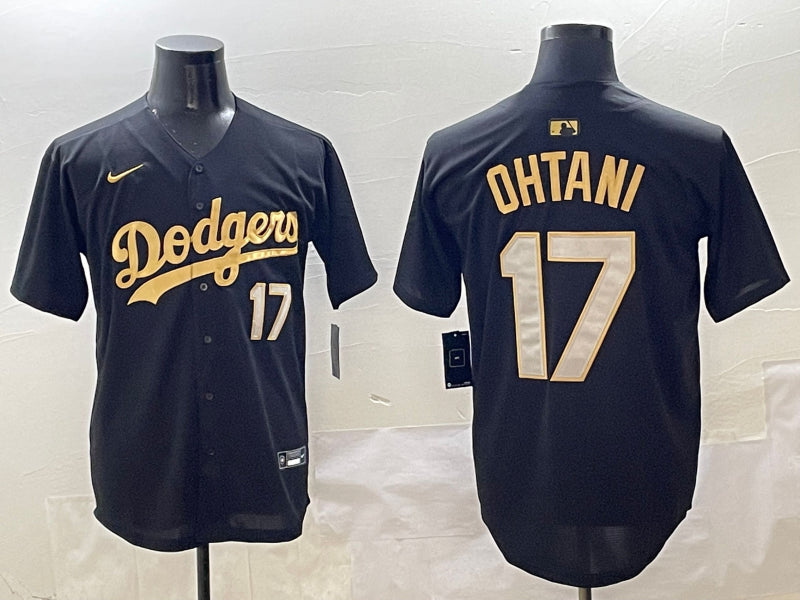 Men’s Los Angeles Dodgers Shohei Ohtani #17 Black Team Jersey
