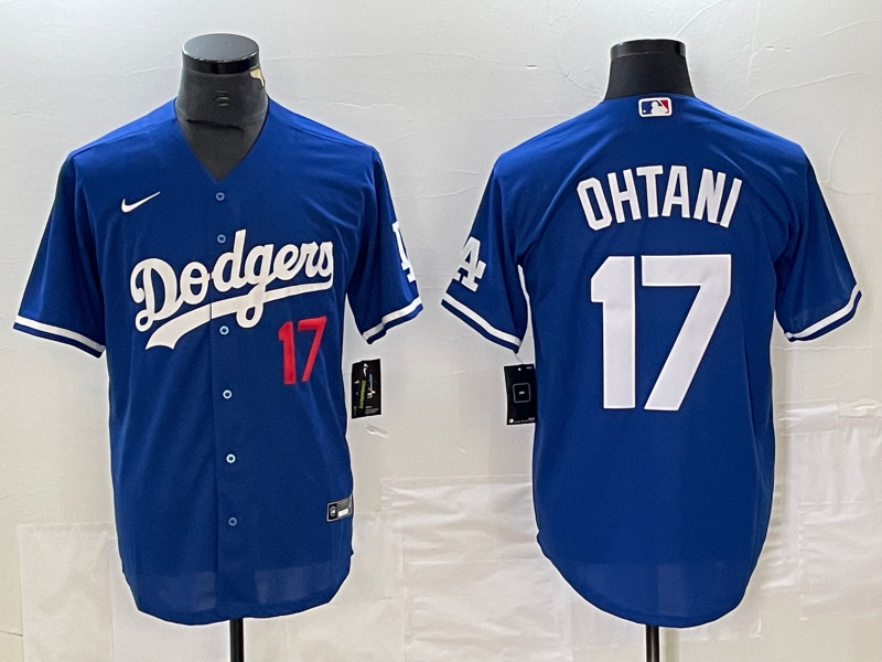 Men’s Los Angeles Dodgers Shohei Ohtani #17 Blue Jersey