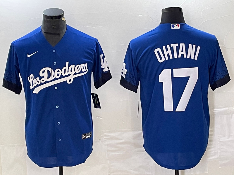 Men’s Los Angeles Dodgers Shohei Ohtani #17 Blue Jersey
