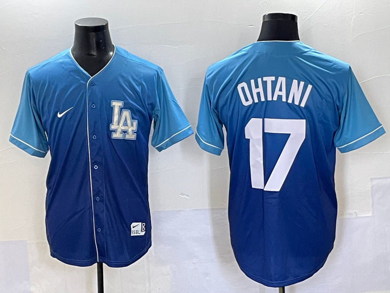 Men’s Los Angeles Dodgers Shohei Ohtani #17 Blue Team Jersey