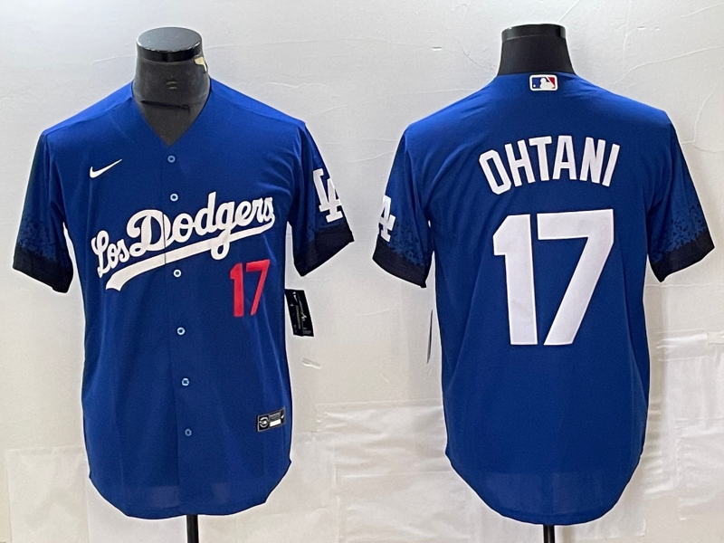 Men’s Los Angeles Dodgers Shohei Ohtani #17 Blue Team Jersey