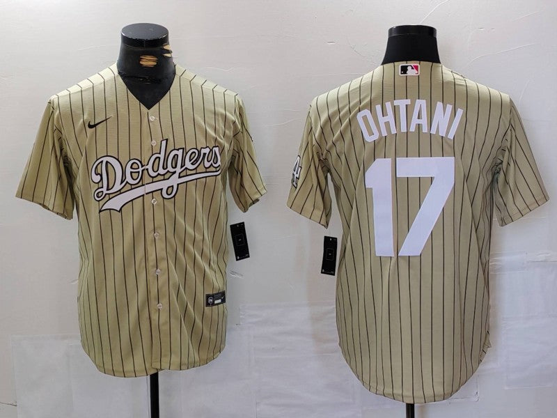 Men’s Los Angeles Dodgers Shohei Ohtani #17 Gold Jersey