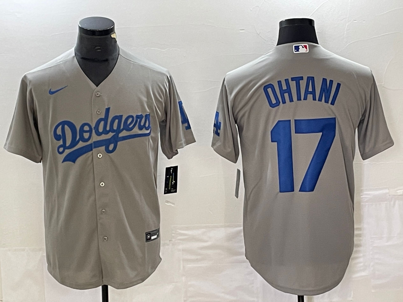 Men’s Los Angeles Dodgers Shohei Ohtani #17 Gray Jersey