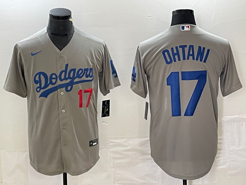 Men’s Los Angeles Dodgers Shohei Ohtani #17 Gray Jersey