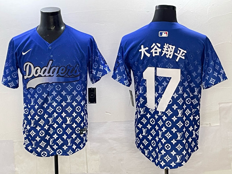 Men’s Los Angeles Dodgers Shohei Ohtani #17 Royal Alternate Jersey