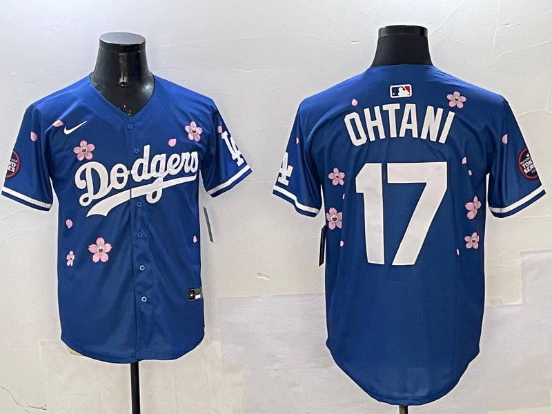 Men’s Los Angeles Dodgers Shohei Ohtani #17 Royal Alternate Jersey