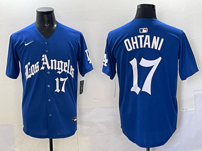 Men’s Los Angeles Dodgers Shohei Ohtani #17 Royal Alternate Jersey
