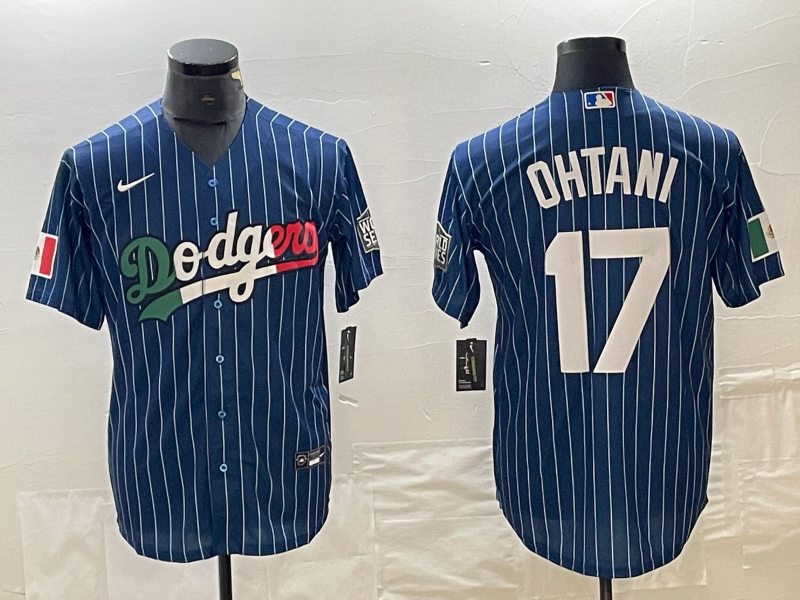 Men’s Los Angeles Dodgers Shohei Ohtani #17 Royal Authentic Team Jersey