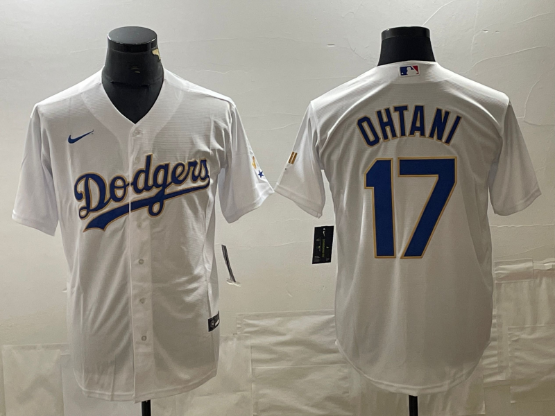 Men’s Los Angeles Dodgers Shohei Ohtani #17 White Alternate Jersey