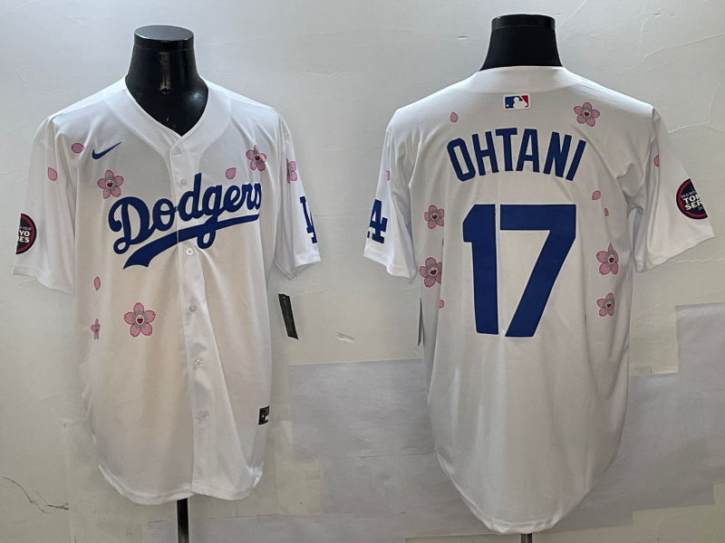 Men’s Los Angeles Dodgers Shohei Ohtani #17 White Alternate Jersey
