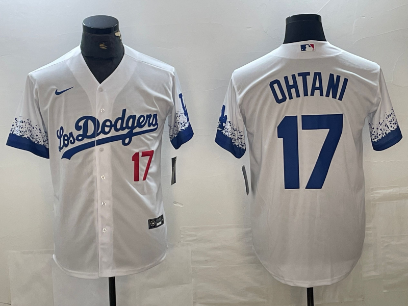 Men’s Los Angeles Dodgers Shohei Ohtani #17 White Jersey