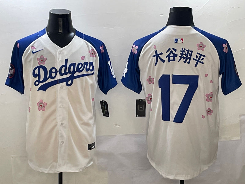 Men’s Los Angeles Dodgers Shohei Ohtani #17 White Team Jersy