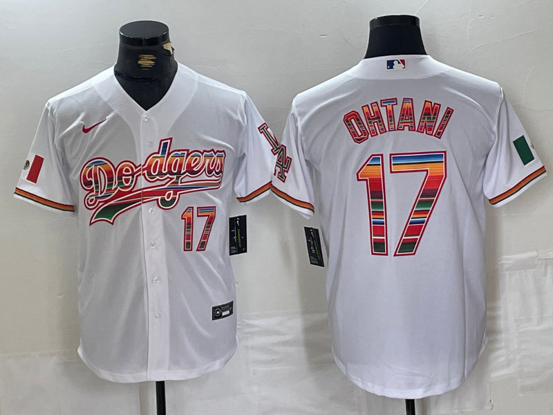 Men’s Los Angeles Dodgers Shohei Ohtani White #17 Jersey