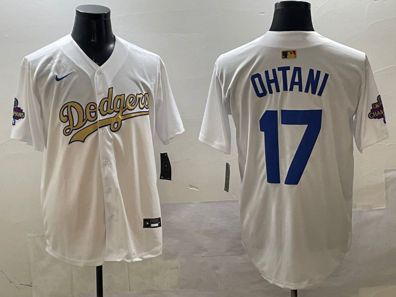 Men’s Los Angeles Dodgers Shohei Ohtani White Alternate Jersey