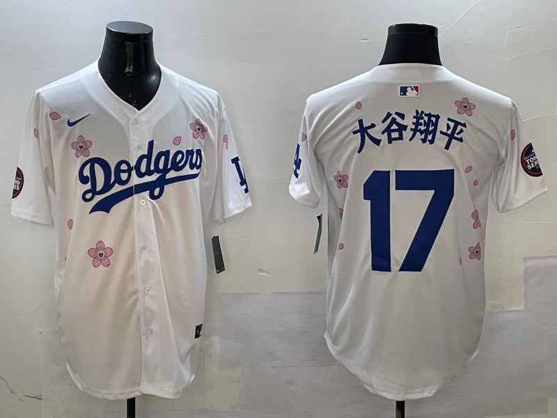 Men’s Los Angeles Dodgers Shohei Ohtani White Alternate Jersey