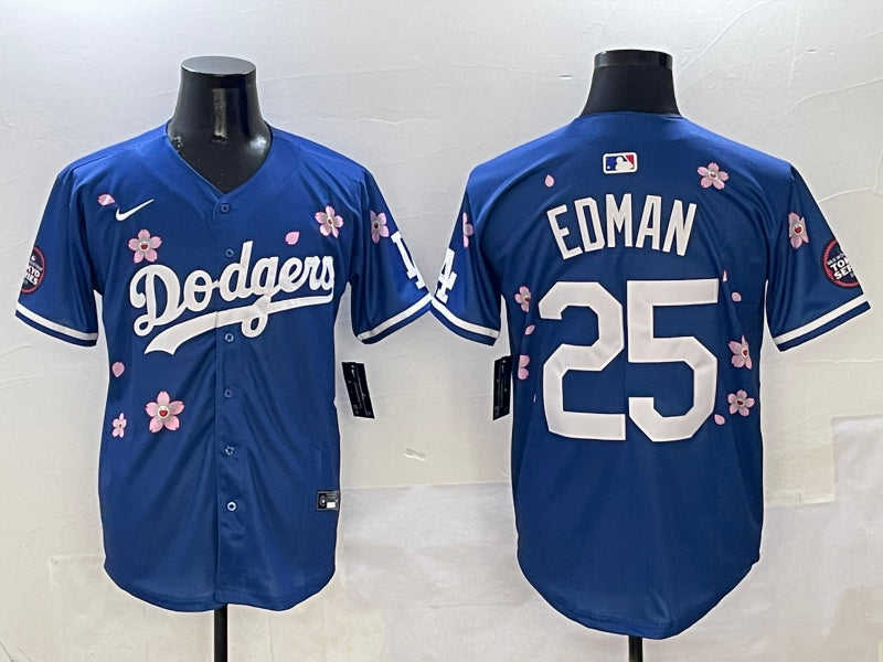 Men’s Los Angeles Dodgers Tommy Edman #25 Royal Jersey