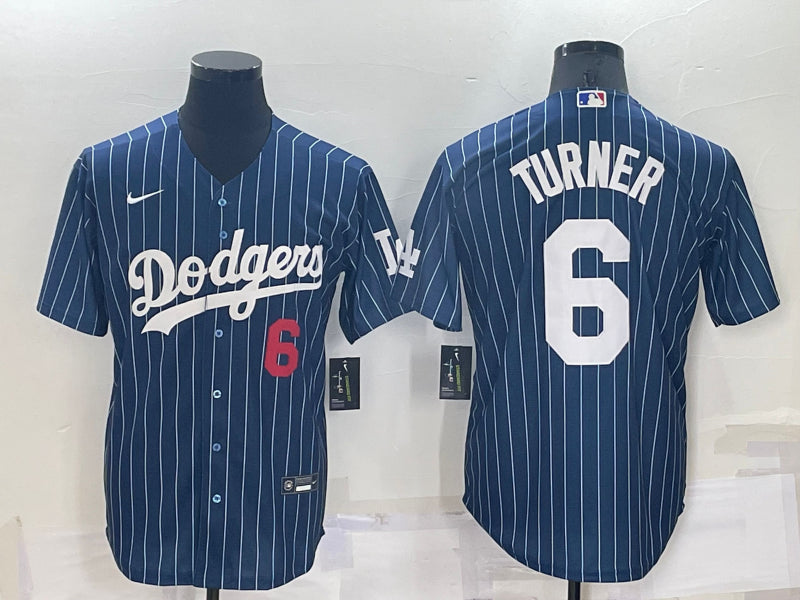 Men’s Los Angeles Dodgers Trea Turner #6 Blue Jersey