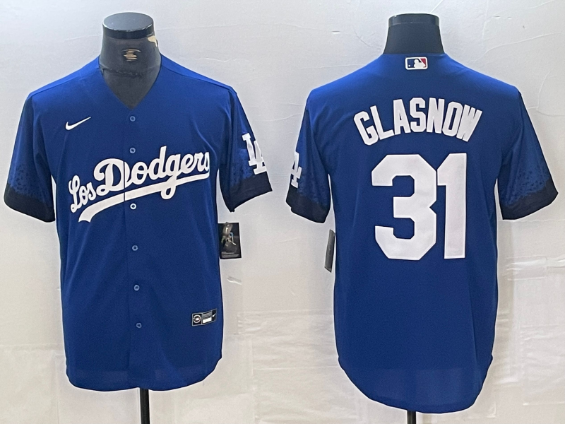 Men’s Los Angeles Dodgers Tyler Glasnow #31 Blue Jersey