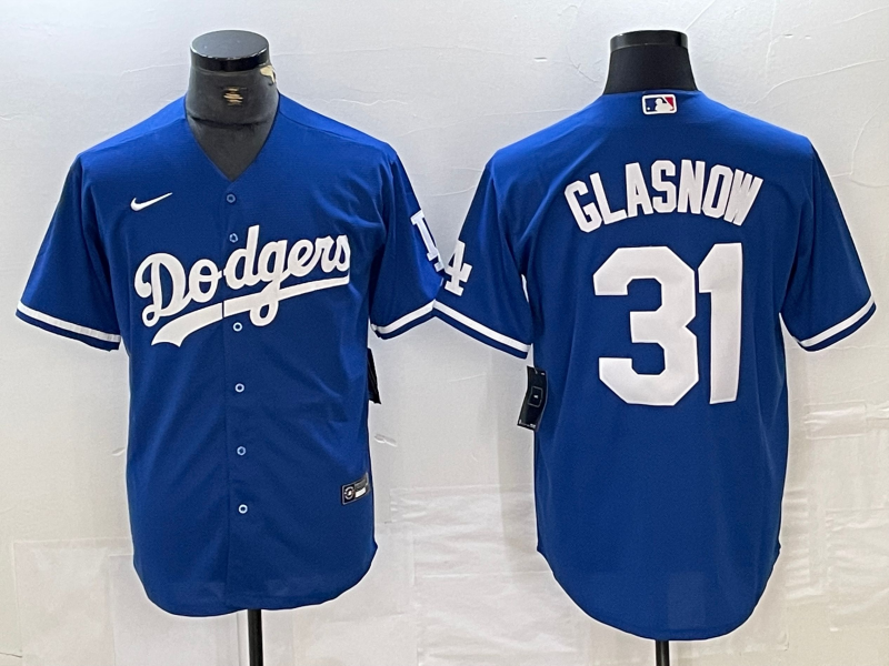 Men’s Los Angeles Dodgers Tyler Glasnow #31 Blue Jersey