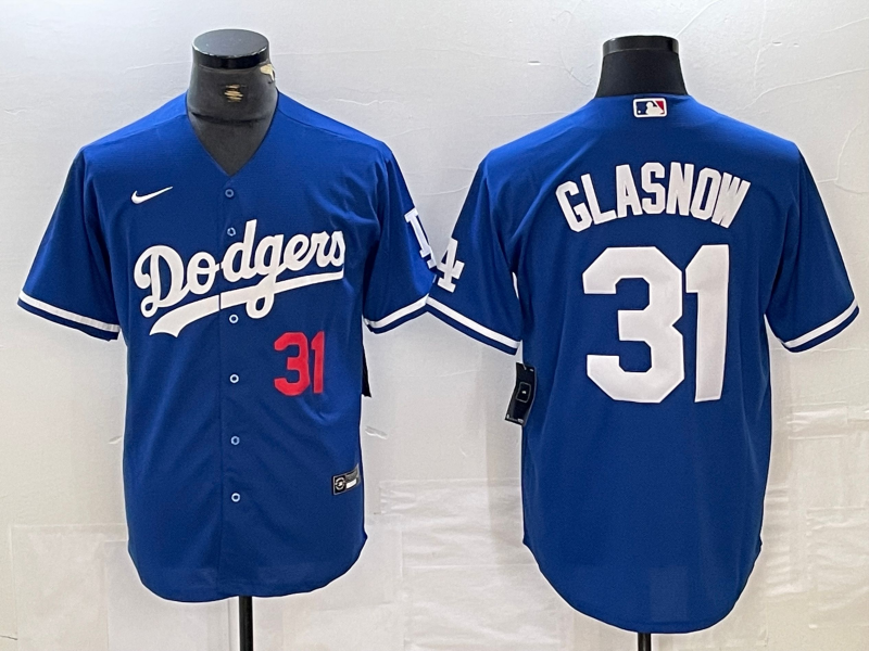 Men’s Los Angeles Dodgers Tyler Glasnow #31 Blue Jersey
