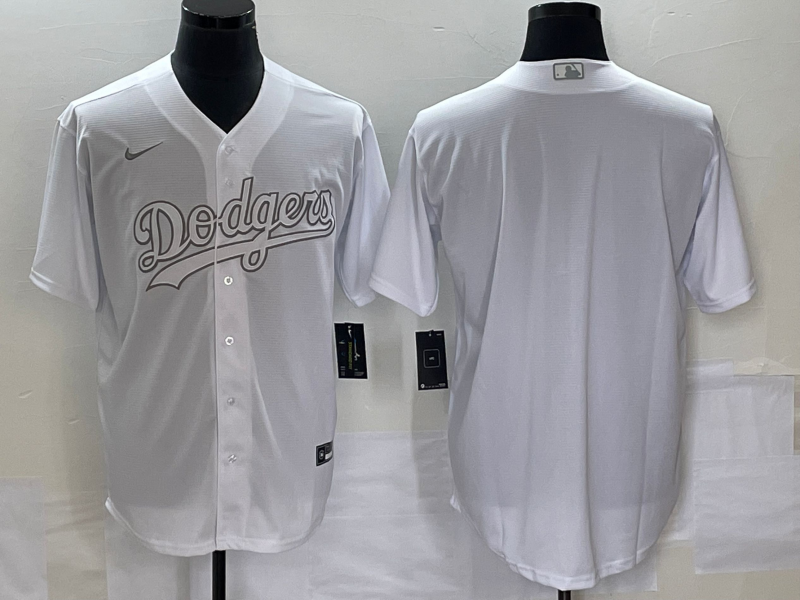 Men’s Los Angeles Dodgers White Blank Jersey