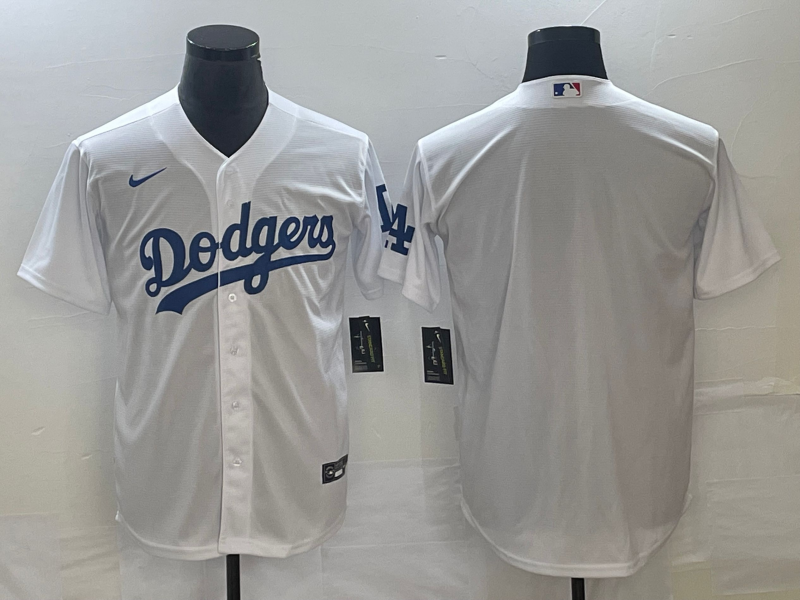 Men’s Los Angeles Dodgers White Home Blank Jersey