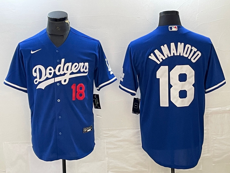 Men’s Los Angeles Dodgers Yoshinobu Yamamoto #18 Royal Jersey