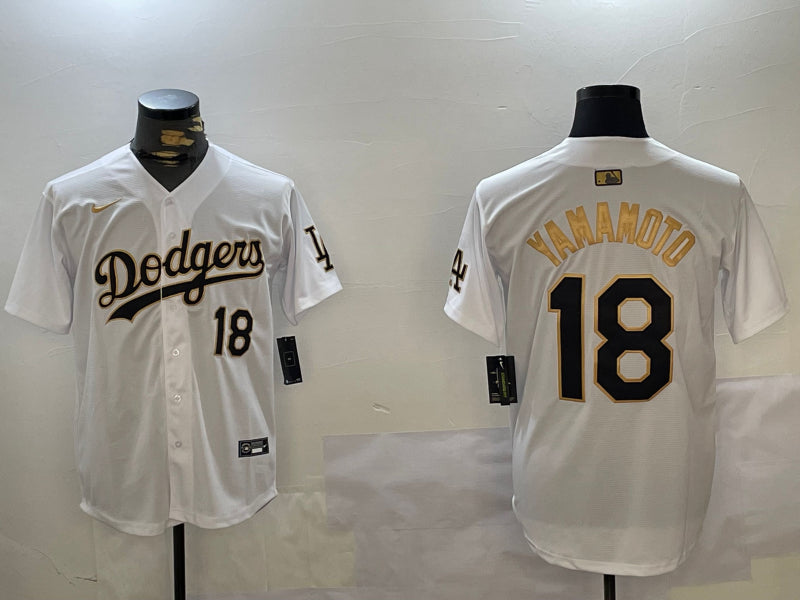 Men’s Los Angeles Dodgers Yoshinobu Yamamoto White Jersey