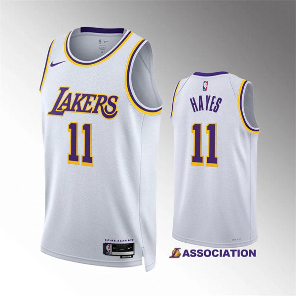 Mens Los Angeles Lakers #11 Jaxson Hayes White Association Edition Jersey