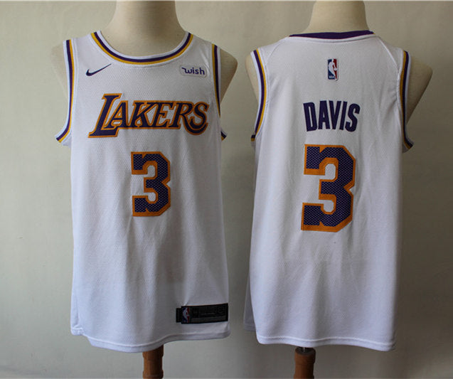 Men’s Los Angeles Lakers #3 Anthony Davis Nike White Association Edition Swingman Jersey