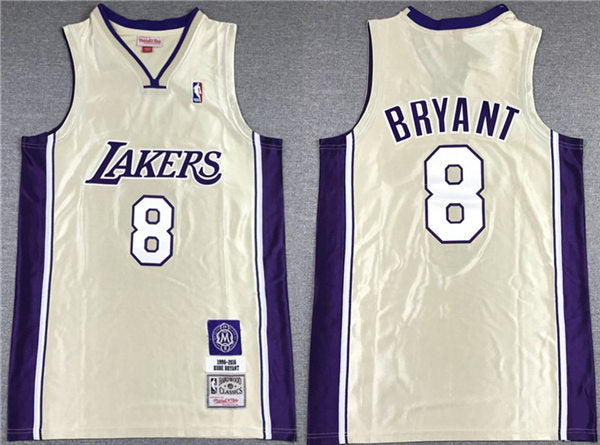 Mens Los Angeles Lakers #8 Kobe Bryant Gold Stitched 2020 Hall of Fame Class Mitchell & Ness Hardwood Classics Jersey