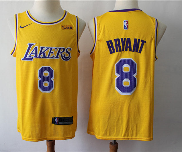 Men’s Los Angeles Lakers #8 Kobe Bryant Nike Gold Icon Edition Swingman Jersey