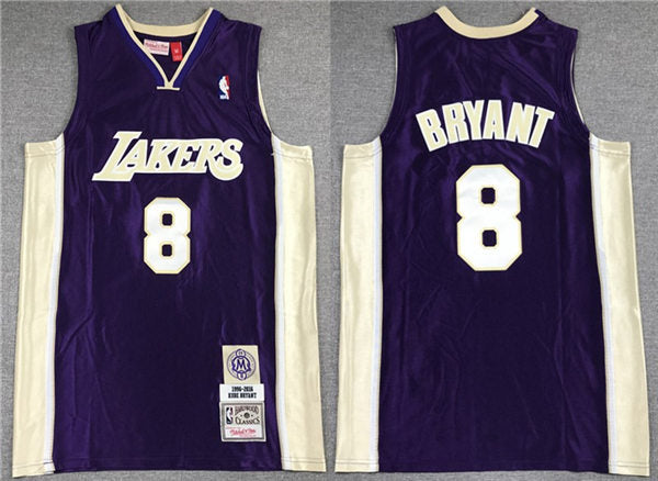 Mens Los Angeles Lakers #8 Kobe Bryant Purple Stitched 2020 Hall of Fame Class Mitchell & Ness Hardwood Classics Jersey