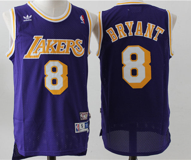 Men’s Los Angeles Lakers #8 Kobe Bryant Swingman Purple Throwback Jersey