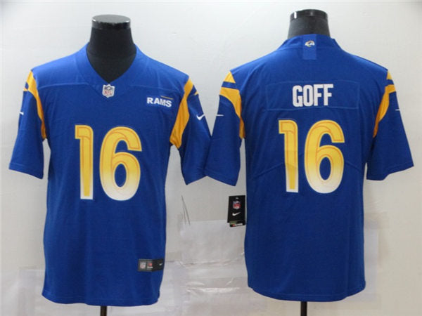 Men’s Los Angeles Rams #16 Jared Goff Nike Royal Vapor Limited Football Jersey