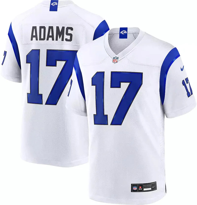 Mens Los Angeles Rams #17 Davante Adams Nike Fearsome White Vapor F.U.S.E. Limited Jersey