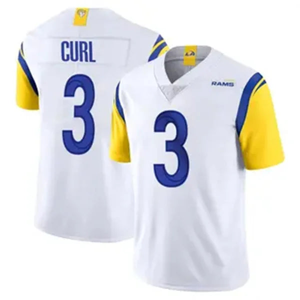 Mens Los Angeles Rams #3 Kamren Curl Nike White Alternate Vapor F.U.S.E. Limited Jersey