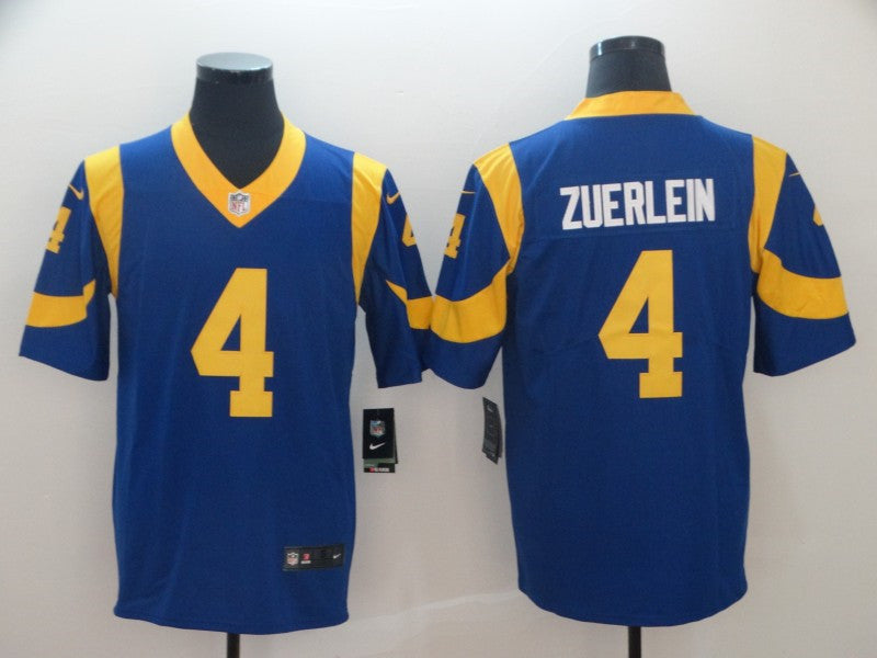 Men’s Los Angeles Rams #4 Greg Zuerlein Football Jersey