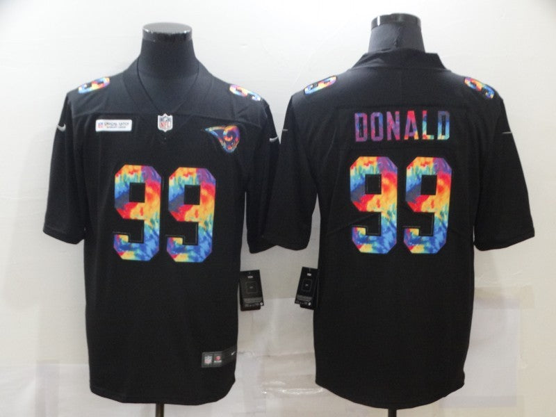 Men’s Los Angeles Rams #99 Aaron Donald Black Jersey