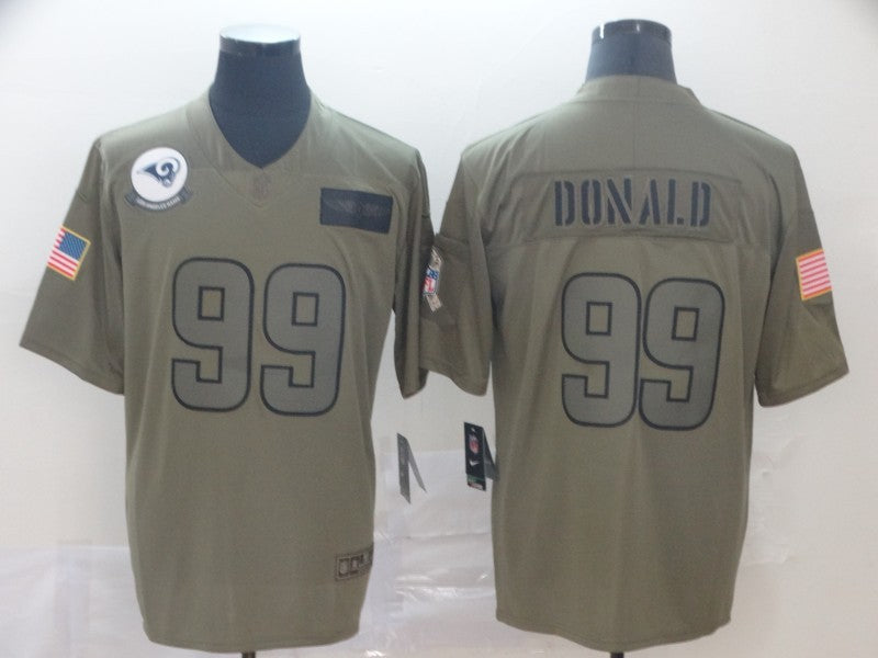 Men’s Los Angeles Rams Aaron Donald #99 Brown Jersey