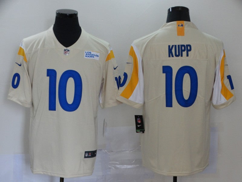 Men’s Los Angeles Rams Cooper Kupp #10 Beige Vapor Limited Jersey