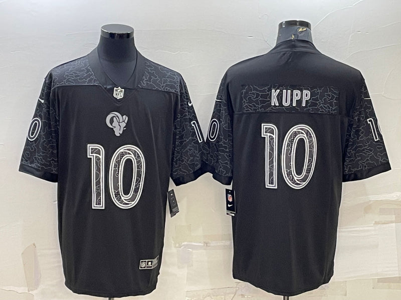 Men’s Los Angeles Rams Cooper Kupp #10 Black RFLCTV Limited Jersey