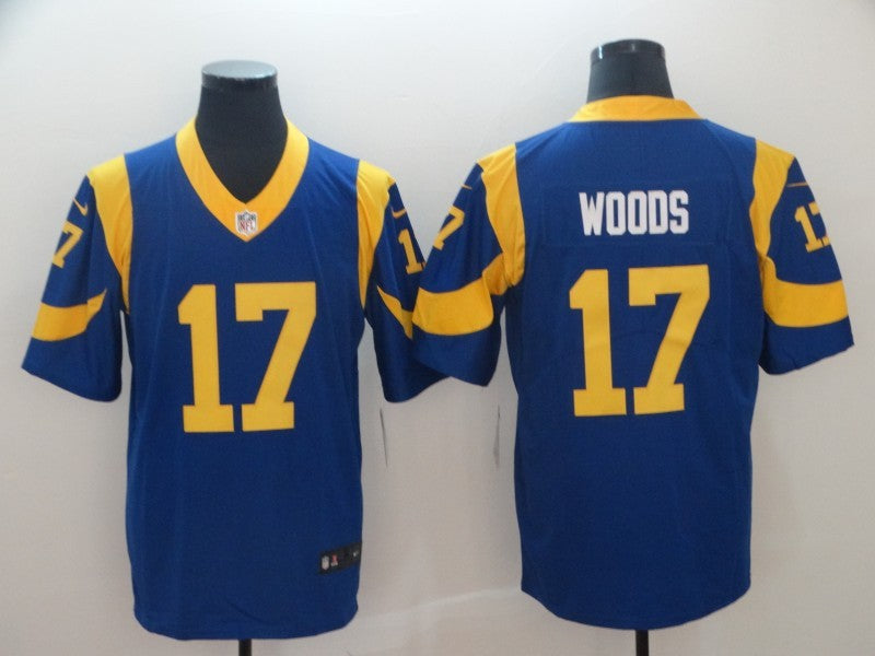 Men’s Los Angeles Rams Robert Woods #17 Blue Jersey