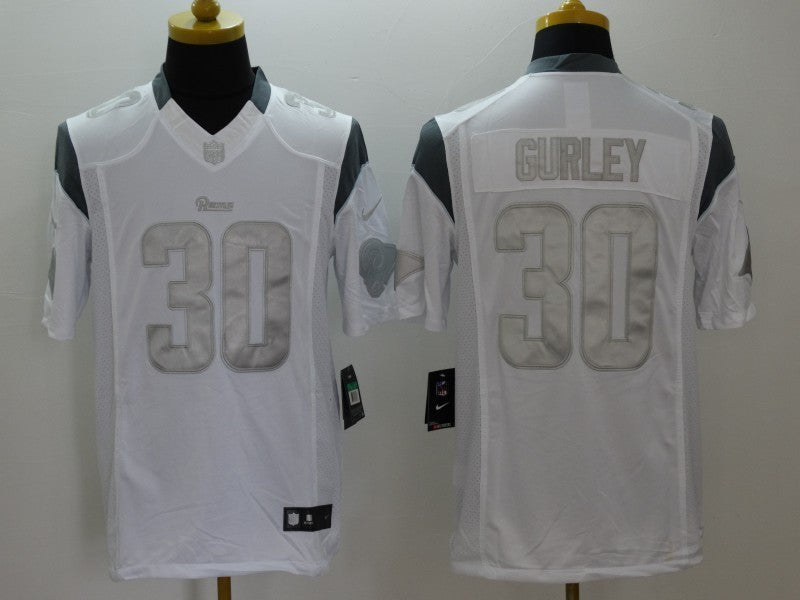 Men’s Los Angeles Rams Todd Gurley #30 White Jersey