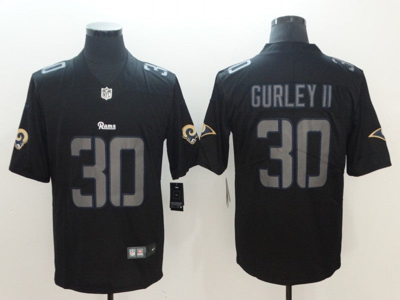 Men’s Los Angeles Rams Todd Gurley II #30 Black Alternate Jersey